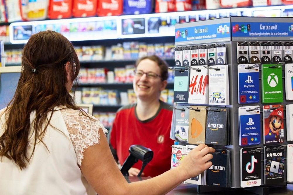 Ihre Gutscheinkarte über unsere Systeme und Verbindungen im Einzelhandel vermarkten